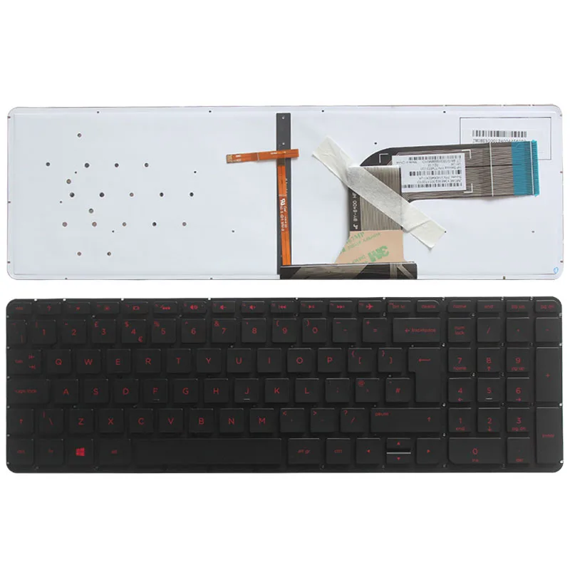 Клавиатура для ноутбука HP Pavilion 15-p223nr 15-p224nr 15-p225nr 15-p226nr 15-p227nr Red word | Компьютеры и