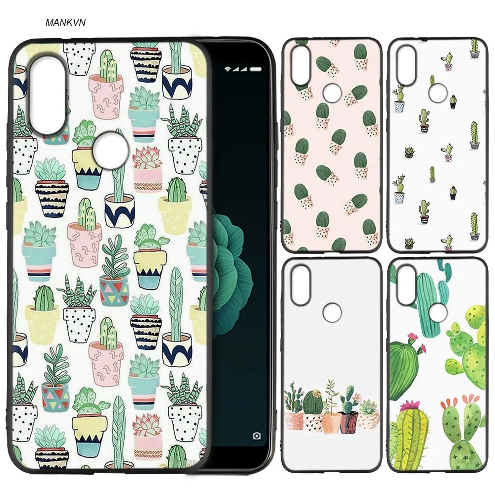 

Silicone Soft Case Cover for Xiaomi A2 Lite A1 Redmi S2 Note 5 Plus 6 6A 4 4X Pro Poco F1 Cactus Heart