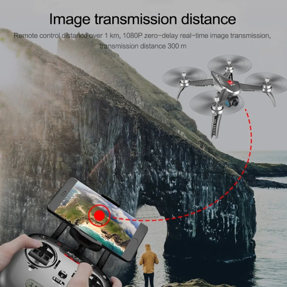 B5W MJX bugs 5 W GPS FPV бесщеточный двигатель Квадрокоптер с регулируемой 5G wifi 1080 P камера