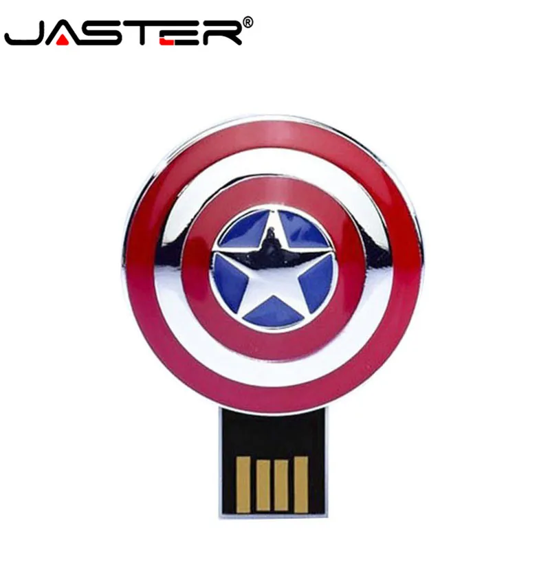 JASTER The Avengers металлический капитан Американский Халк USB флэш накопитель Железный