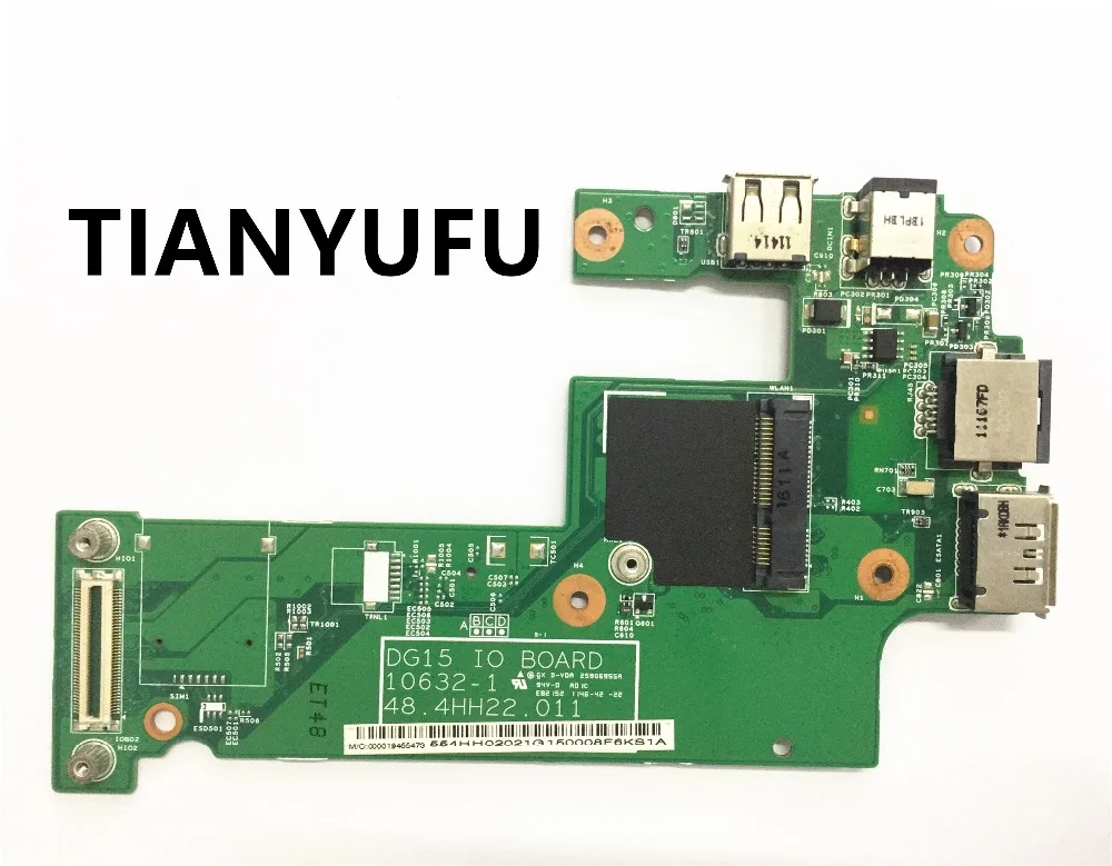 

48.4HH02.011 FOR Dell Inspiron 15R N5010 DC jack board LAN board DG15 IO Board USB power BOARD 100% tested ok