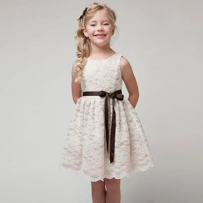 Vestidos para niña niño sin mangas de encaje crochet vestido de fiesta de cumpleaños con cinta|birthday dress|dress for baby girldress for baby - AliExpress