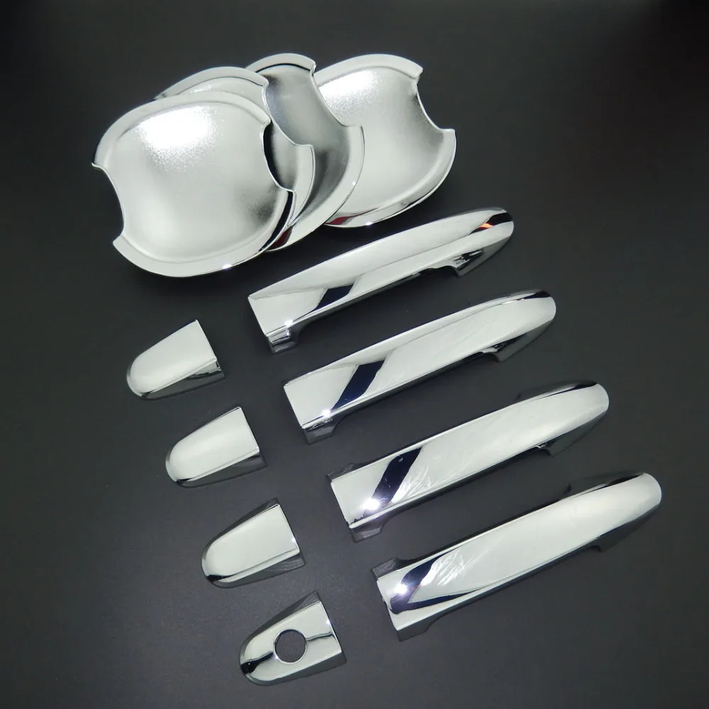 

For Hyundai Santa Fe Santafe 2007-2012 ABS Car Styling Chrome Side Door Handle Cover & Door Bowl Cover 2008 2009 2010 2011