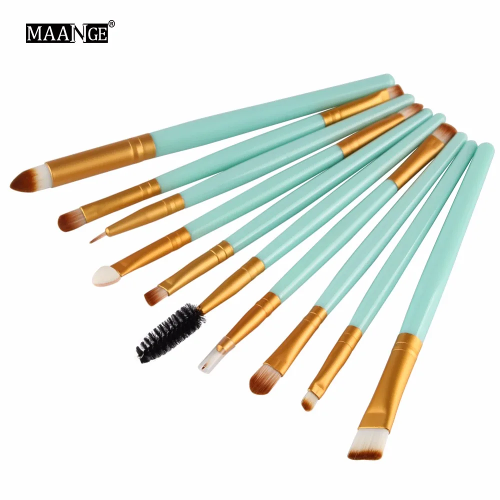 

10 Pcs Makeup Brushes Set Toiletry Kit Pro Eyeshadow Cosmetic Face Brushes Powder Foundation Tool Cosmetics Concealer Brush Set