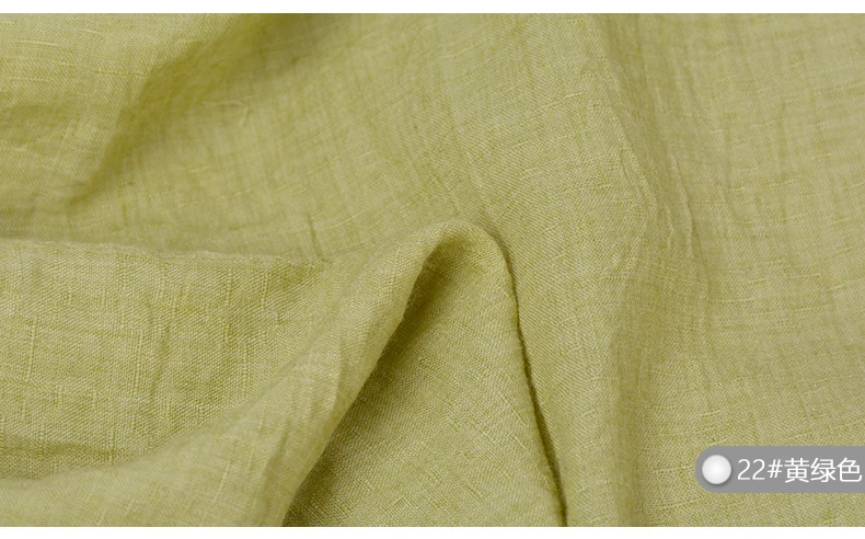 Летняя хлопчатобумажная льняная ткань DIY для рубашек одежды фон 140*100 см морщин ткани шарфы Платье лен хлопок, креп, ткань