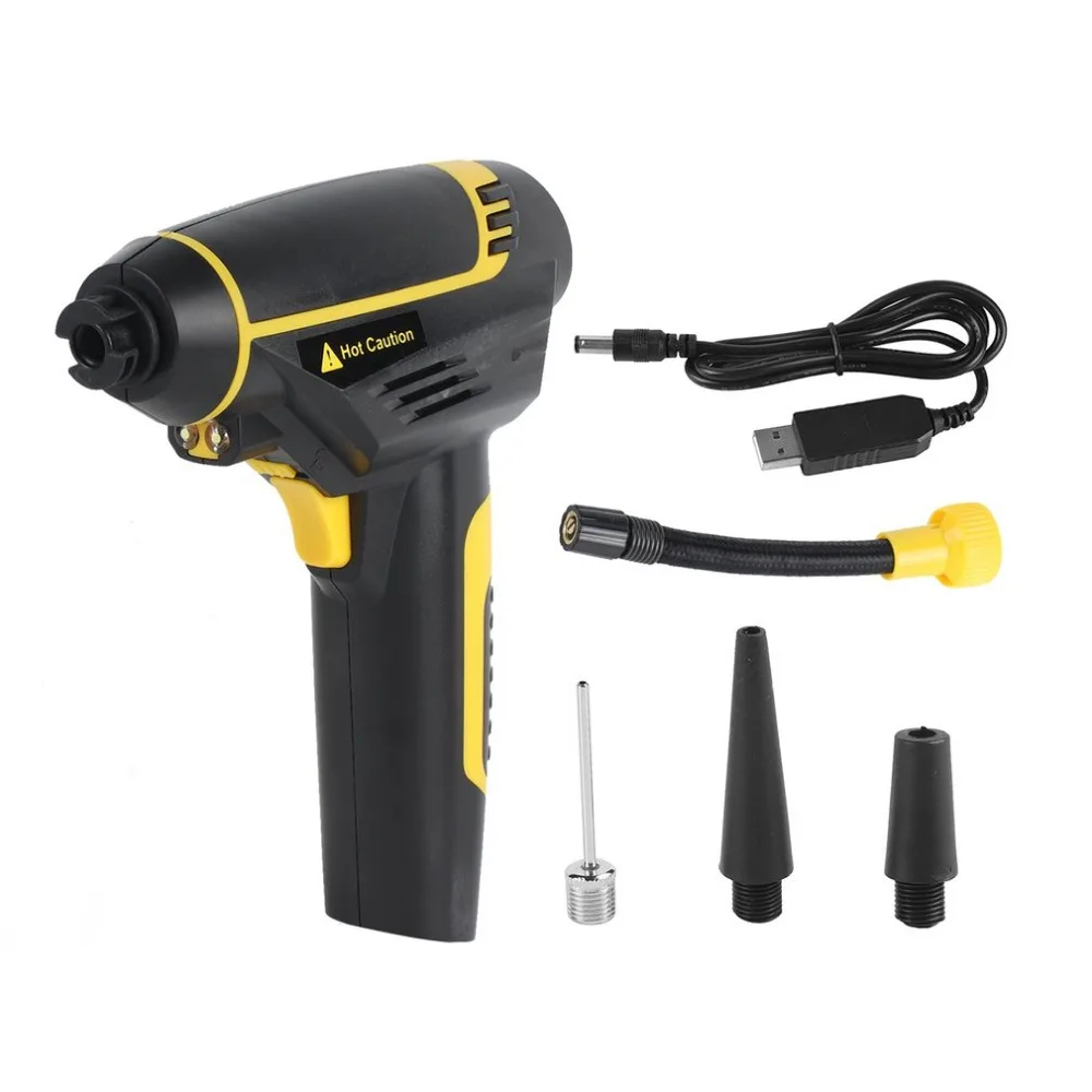 Portable Handled Digital Air Compressor Pump USB Rechargable Car Air
