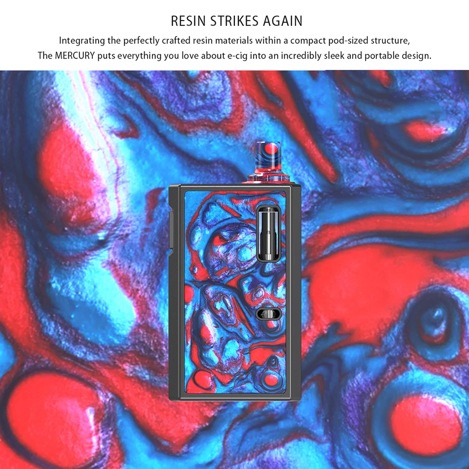 New Original IJOY Mercury Resin Starter Kit 1100mAh battery 2ml Tank 1.0ohm Mesh coil MTL Ecig Vape Kit VS Shogun UnivDrag 2 (10)