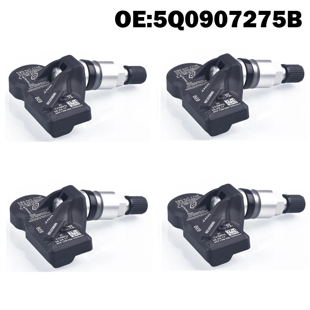 Günstige 4 PCS Auto Reifendruck Monitor Sensor TPMS 5Q0907275B für Audi A3 Q7 Q5 A4 A5 VW Arteon Teramont, passat phaeton phideon