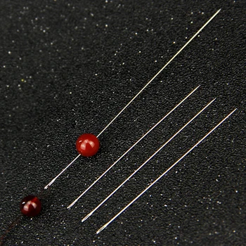 

High Quality 30 pcs Big Eye Curved Beading Needles For Bracelet Necklace Stringing DIY 0.6x120mm