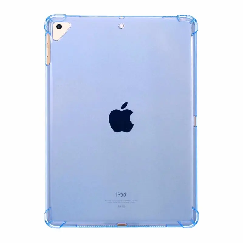 Экологичный Прозрачный ударопрочный чехол для Apple iPad 9,7 Air 1 2 5 6 5th 6th Generation Coque Funda - Цвет: Синий