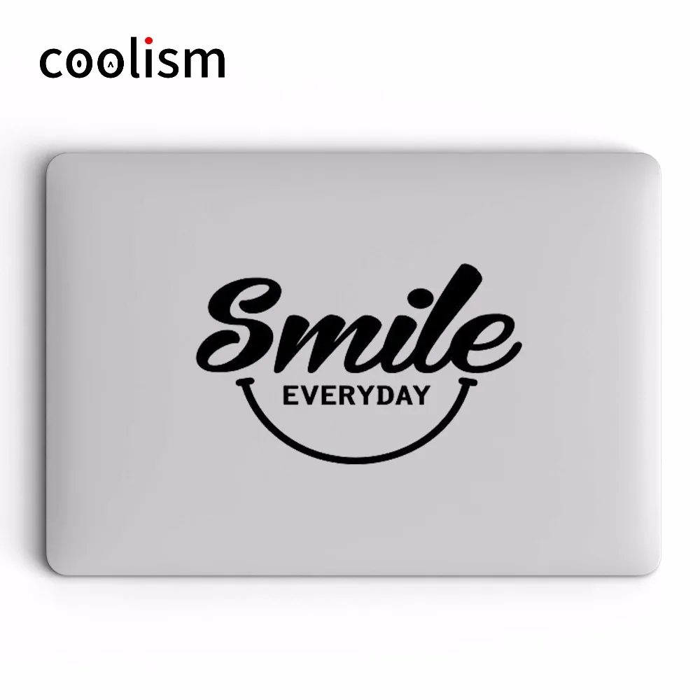 

Smile Everyday Quote Vinyl Laptop Sticker for Apple MacBook Pro Air Retina 11 12 13 14 15 inch for Xiaomi HP Mac Book Skin Decal
