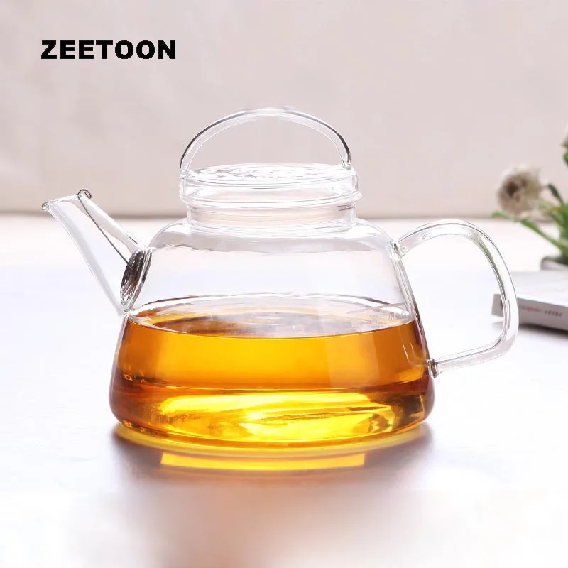 800ml Heat Resistant Clear Glass Teapot Cooking Tea Pot / Home Large
