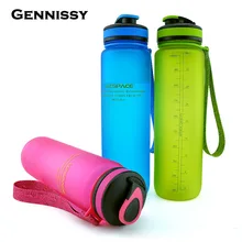 GENNISSY (BPA FREI) Umweltfreundliche Kunststoff-trinkbehälter Wasserflaschen Matt Raum Tasse Wandern Außen Sport Trinkwasser Flasche