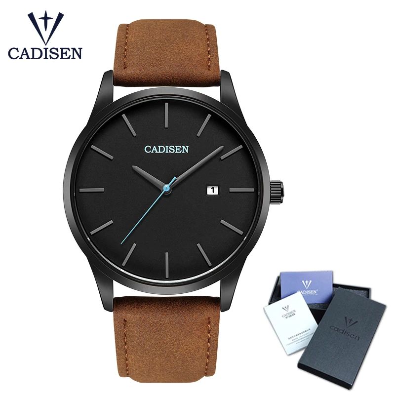 

Top brand CADISEN men's watch military watch all steel famous business quartz men's watch waterproof clock Relogio Masculino