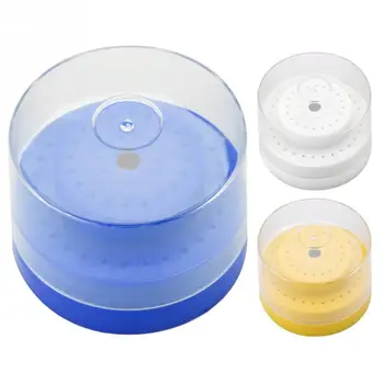 

3 Colors 60 Holes Slots Round Plastic Bur Burs Block Case Box Diamond Bur Grinding Dental Lab Instrument