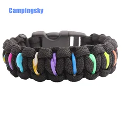 Fashion Colorful Parachute Cord Handmade Outdoor Emergency Survival Paracord Bracelet 2013 Free shipping Fashion Colorful Parachute Cord Handmade Outdoor Emergency Survival Paracord Bracelet 2013 Free shipping