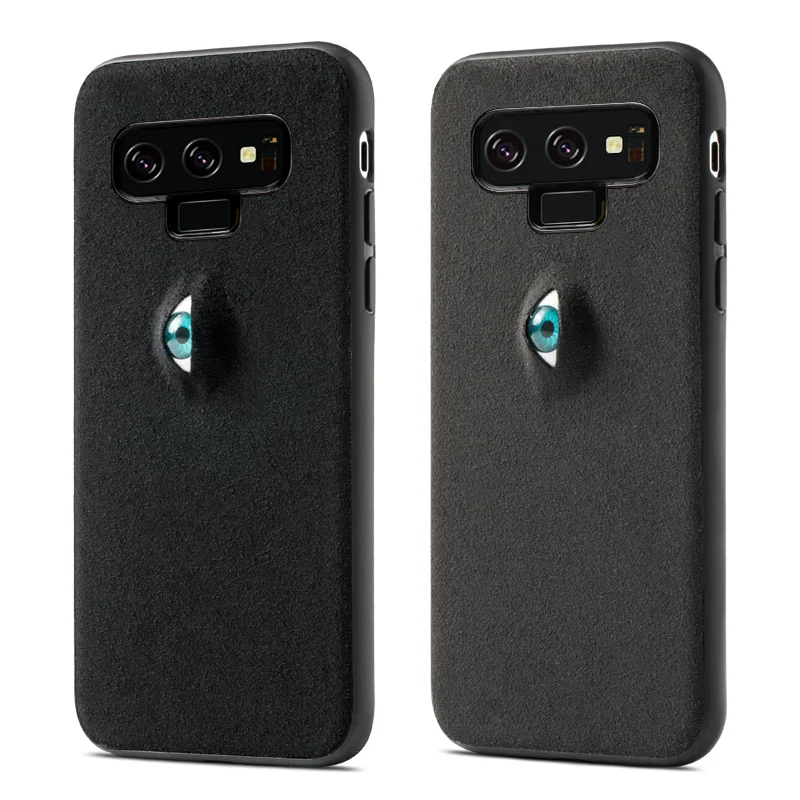 

Suede Mobile case for Samsung note 9 Black Devil's Eye All Inclusive Mobile Shell protection case for Samsung series