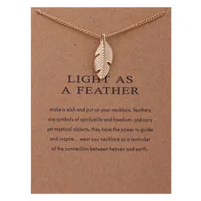 Fashion Gold-color Feather Alloy Pendant Chocker Necklace Women Pendant Necklaces Charm Clavicle Chains Jewelry graceful alloy faux feather necklace for women