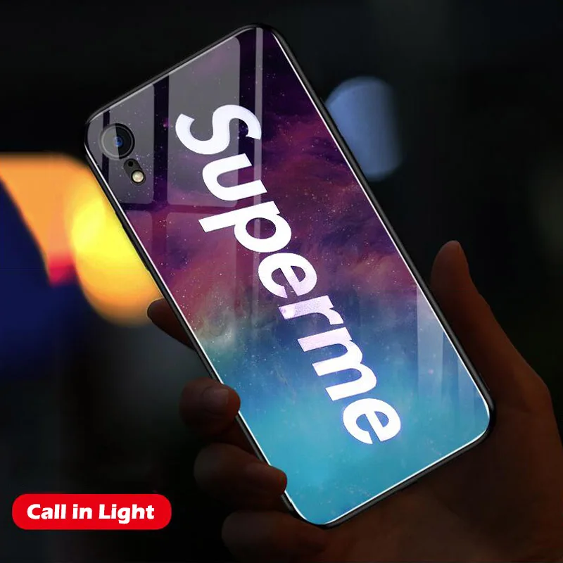 

Call in Led Flash Case For iPhone XR Light Up Case Silicone Luminous Cover for iPhone XR Light Up Case Glowing for iPhone XS 7 8