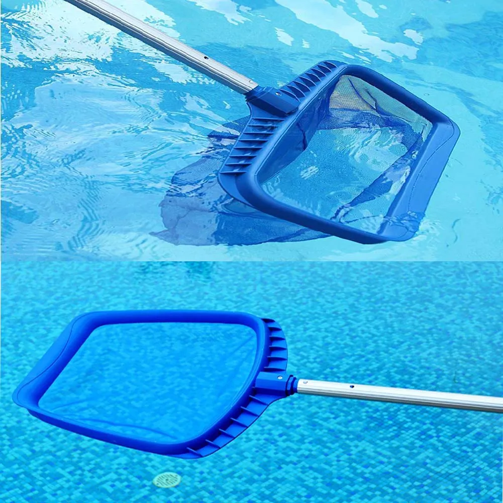 Новое поступление Профессиональный синий пластиковый лист грабли сетка скиммер чистый бассейн инструмент отделитель листьев сетка