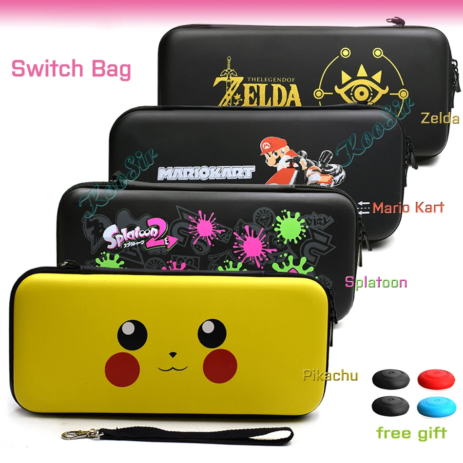 

Nintendos Nintend Switch Console Case NS Pikachus Pattern Portable Hand Bag Nitendo Switch Cover for NintendoSwitch Game Card
