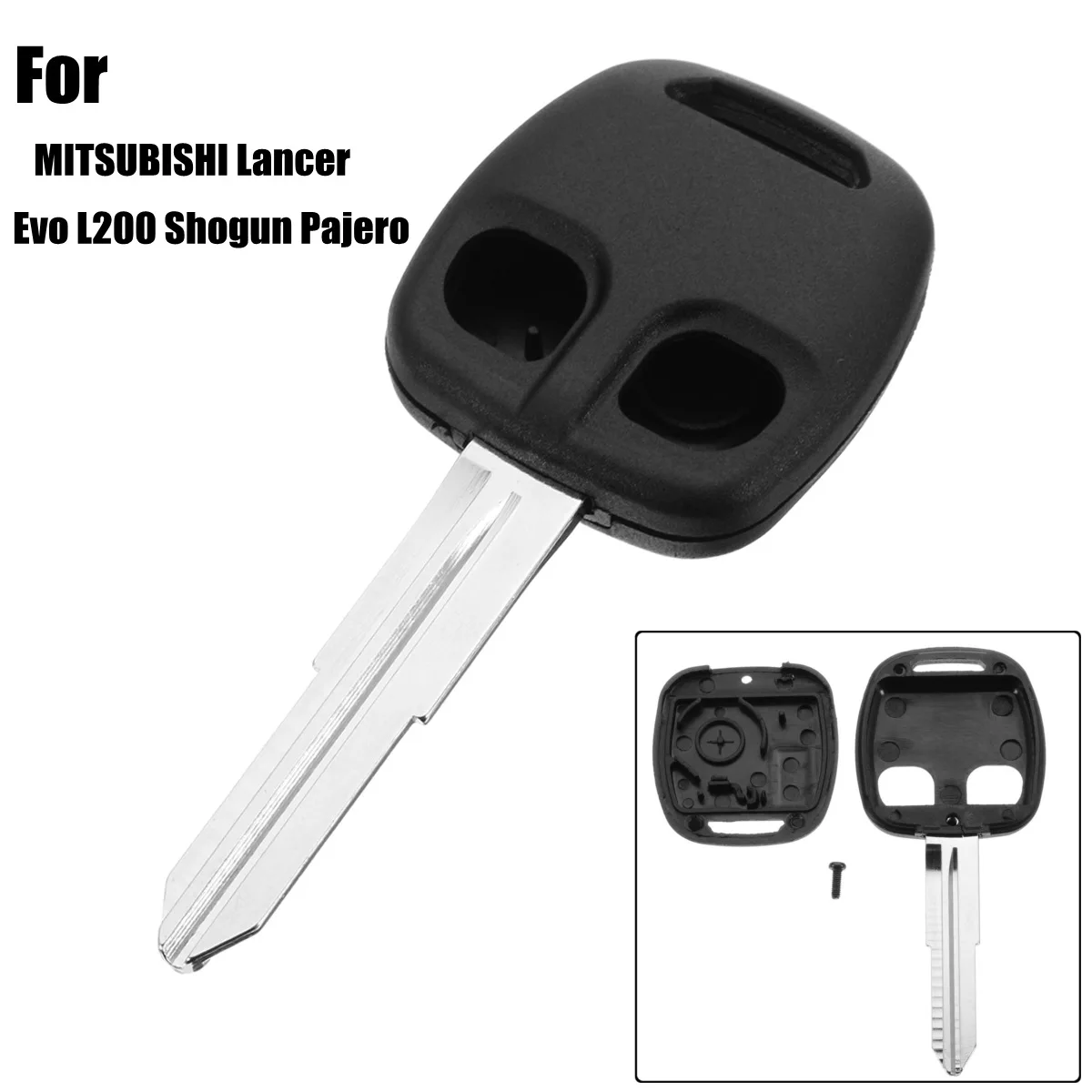 

2 Button Car Remote Key Shell Case Fob MIT11R Blade for MITSUBISHI Lancer Evo L200 Shogun Pajero Key Replacement