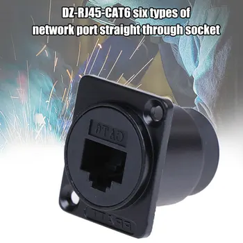 

New Hot RJ45 D-type Module Socket Female Signal Connector Cat6 Panel Ethernet Extension Interface Adapter