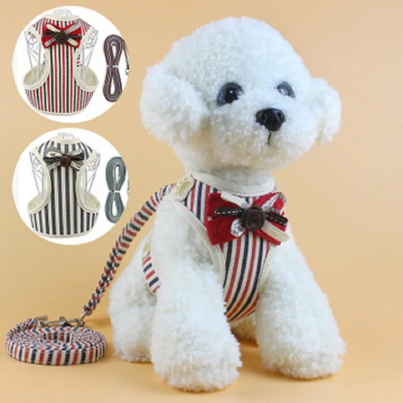 

Durable Vest Dog Leash Polyester Mesh Harness Outdoor Security Training for Small Medium Dog 2 color available