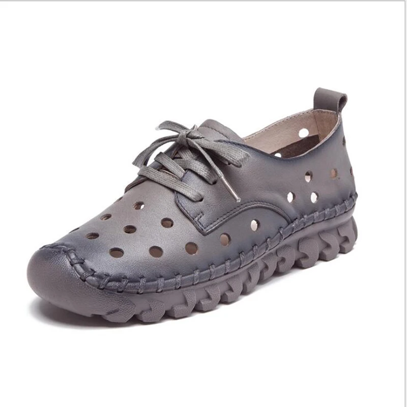 En Plates Femmes 3 Femme Chaussures Respirant À Peau De 5 La 4 2 Vache Appartements 6 Véritable Main Cousu Printemps Cuir Flexibles Casual Mocassins 2018 K 1 dqICd