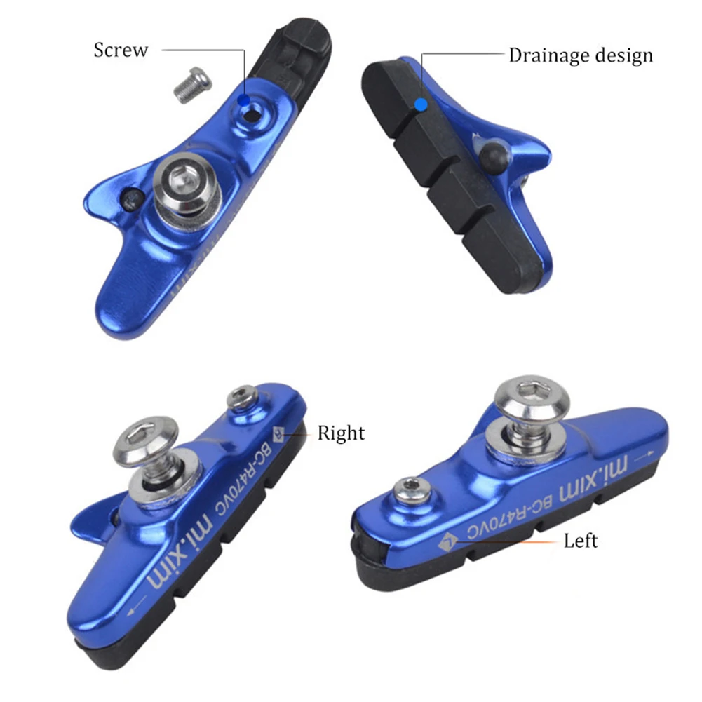 1 пара Mi. XIM MTB Горная дорога велосипед V тормозные колодки Велоспорт велосипед держатель резиновые блоки C прочный зажим Запчасти S3