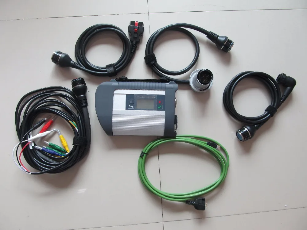  Mb star c4 multiplexor con cinco cables sin hdd herramienta de diagnóstico para autos y camiones y 