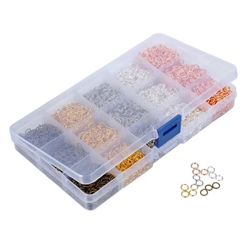 

5000PC/Box Alloy Flattening Open Jump Rings 5 For DIY Jewelry Findings Making Necklace Btracelet Accessories