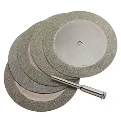 5 шт. 50 мм алмазные режущие диски и бурильные долото для роторный инструмент стекло металла