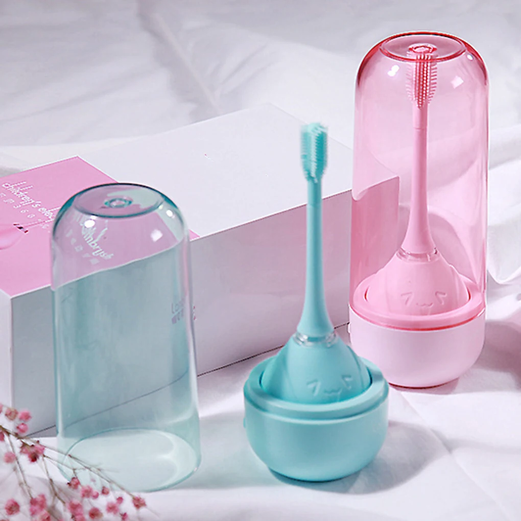 

360 Degree Children Electric Toothbrush Kids Three Sided Silicone Tooth Brush Wireless Charging Teeth Cleaning Toothbrush