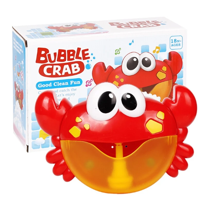 bubble crab bath toy