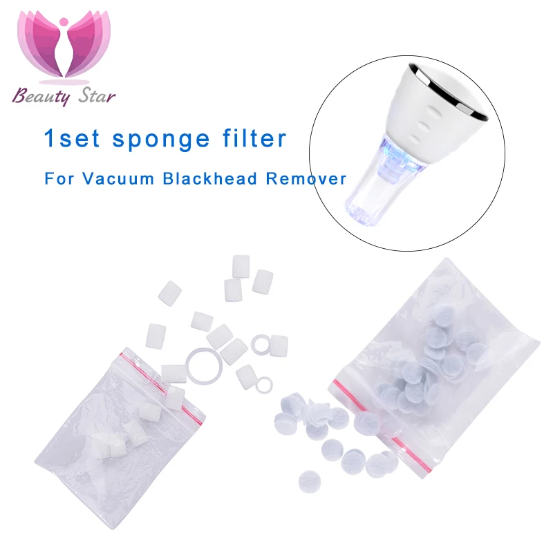 

Beauty Star 1 Set Filter Sponge Replacement Vacuum Pore Cleaner Comedo Blackhead Remover Diamond Dermabrasion Machine Accesories