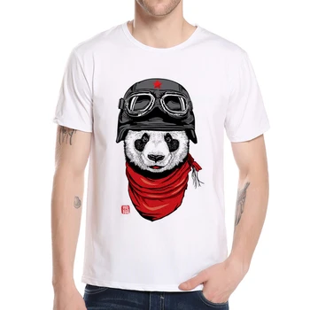 

Hot Newest 2020 cute panda printed t-shirt men's fashion short sleeve funny tee shirts Hipster O-neck Cool Tops Tee L11-131