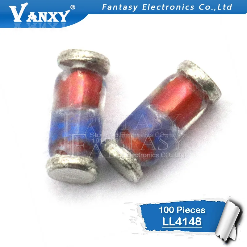 100PCS LL4148 LL 34 1N4148 IN4148 высокоскоростные Импульсные диоды|switching diode|1n4148 diodediode 1n4148 |