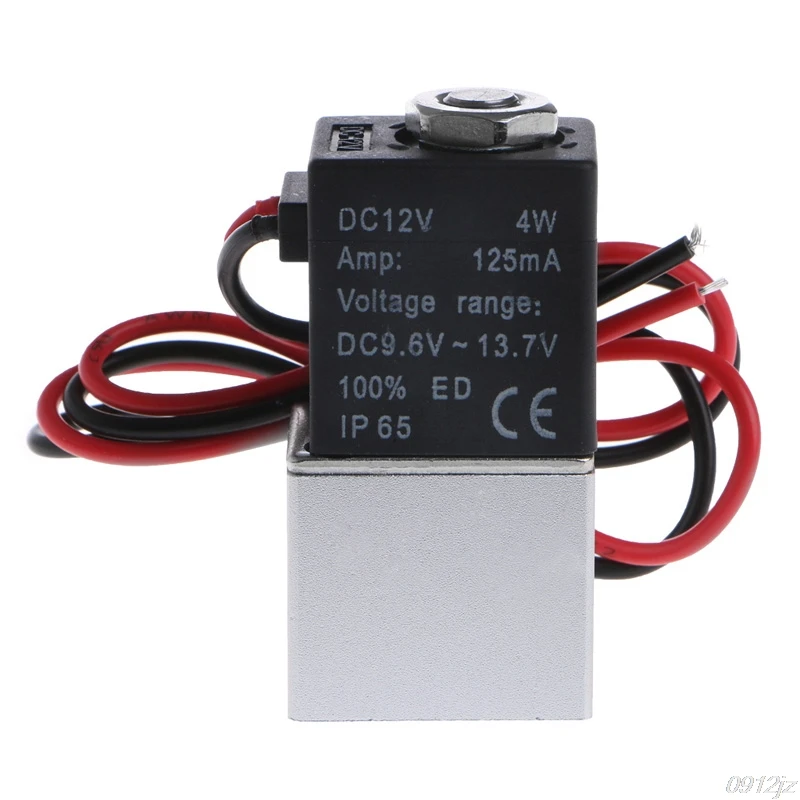

DC 12V Solenoid Valve 2 Way Normally Closed Direct Action Pneumatic Valve Oil Liquid Water Pneumatic Air Valve