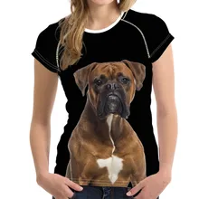 Крутой 3D боксер собака печать женские летние футболки Harajuku короткий рукав футболки одежда модные брендовые женские футболки