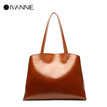 

2018 Genuine Leather Soft Bag For Women Shoulder Bag High Quality Simple Handbags Women Bags Designer sac a main bolsa Tote Bag