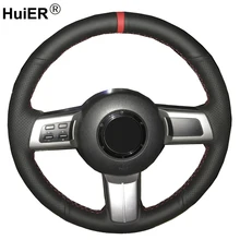 HuiER ручного шитья чехол рулевого колеса автомобиля для Mazda MX-5 Miata 2009-2012 2013 RX-8 2008-2013 CX-7 CX7 2007 2008 2009