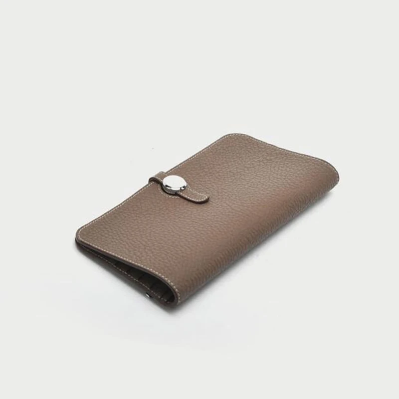 

Walet Women Card Holder Genuine Leather Long Wallet with Coin Pocket Clutch Lady Cowhide Hasp Top Quality Fashion