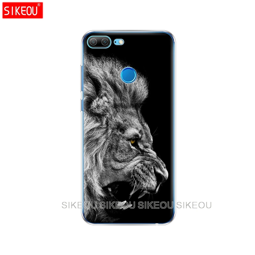 Силиконовый чехол для телефона huawei honor 9 honor 9 lite, мягкий силиконовый чехол из ТПУ, полный 360, ударопрочный Кот, волк, тигр, лев, леопард, медведь - Цвет: 10111