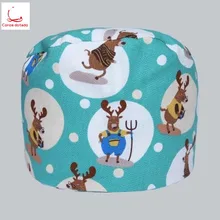 Операционная комната ICU doctors и шапка для медработника хлопок печатных европейских и американских calabash cap