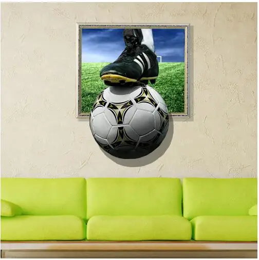 3d wall stickers football painting kid's room ceiling paintings