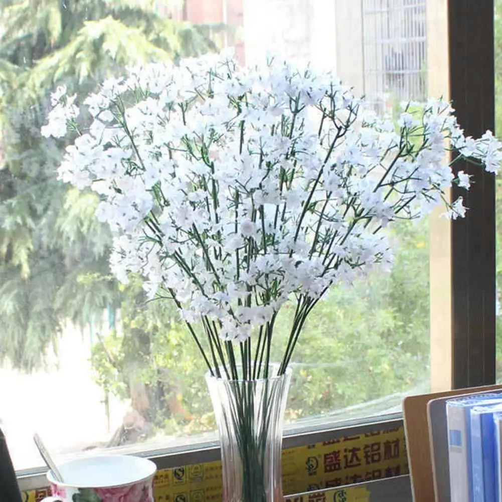 Цветы покрытые небом искусственные Искусственные Шелковые Babybreath цветочные