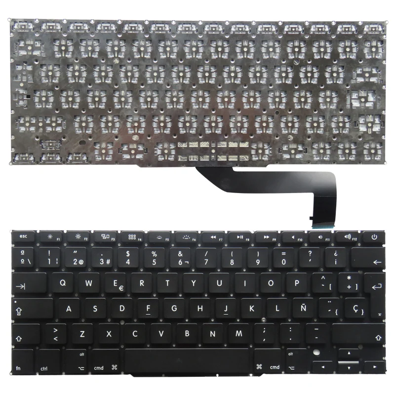 

Spanish For Macbook A1398 ME663 MGXA2 MGXC2 For Pro MC975 MC976 ME664 ME665 ME293 ME294 Laptop Keyboard