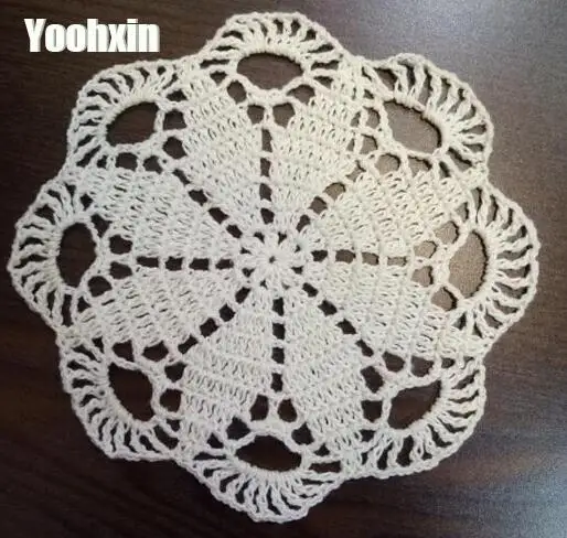Modern Handmade lace cotton table place mat cloth crochet placemat tea pad Christmas dining pan coaster cup mug doily kitchen | Дом и сад