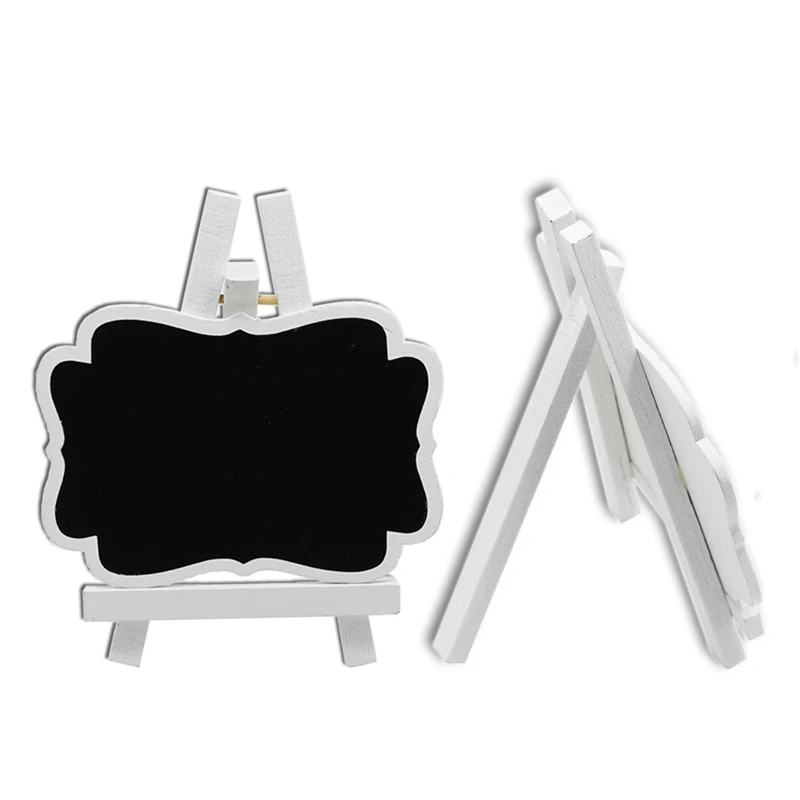 20pcs mini white chalkboards blackboard with support easels stand